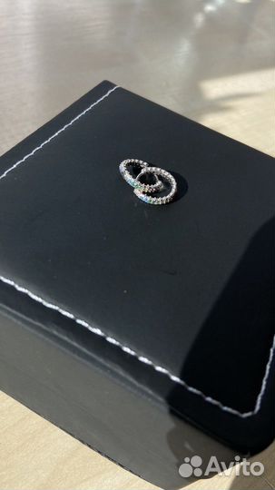 Серьги конго серебро 925