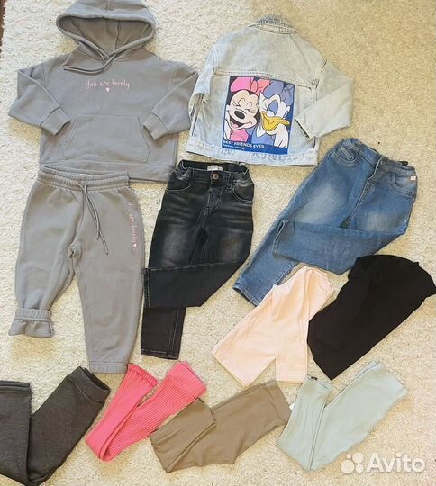 Вещи пакетом для девочки 98/104 zara и др