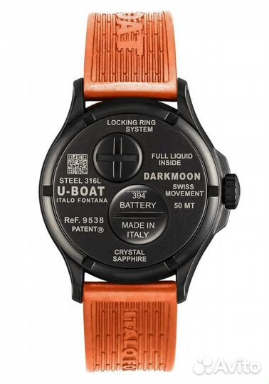 U-Boat Darkmoon 9538 Quartz Black Dial Men's Watch