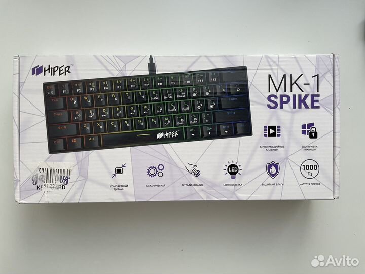 Игровая клавиатура hiper mk-1 spike