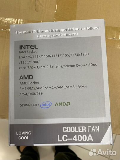 Cooler fan LC-400A Кулер процеccорный