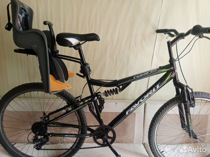 Велосипед горный, с 2 амортизаторамиС скоростяями