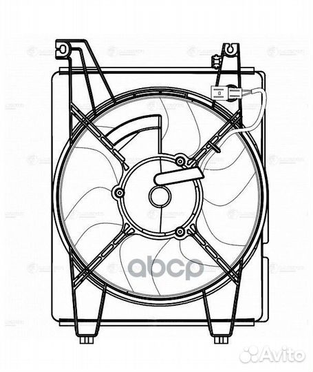 Вентилятор радиатора lfac0803 luzar