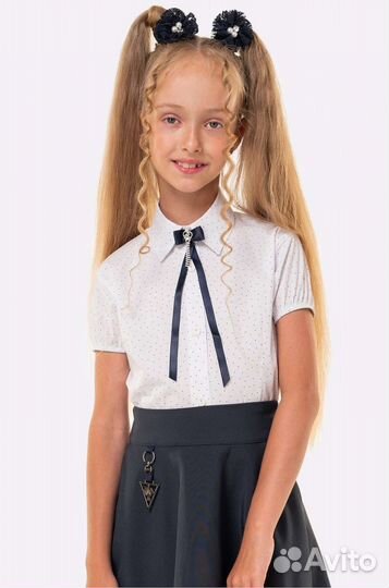 Блузка школьная 134р