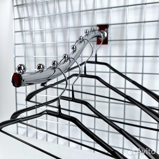 Кронштейн на сетку наклонный изогнутый 9 шариков