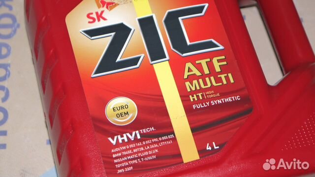 Жидкость для АКПП ZIC ATF multi HT синтетика