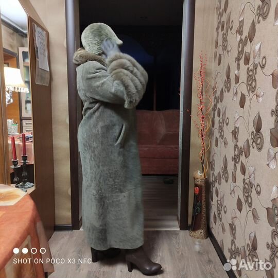 Шуба мутоновая 48 50 женская