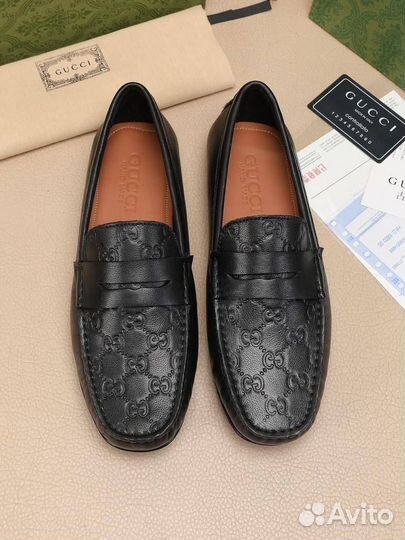 Мокасины мужские кожаные Gucci 39-46