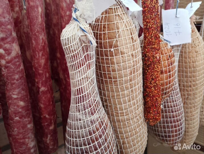 Домашняя сыровяленая колбаса