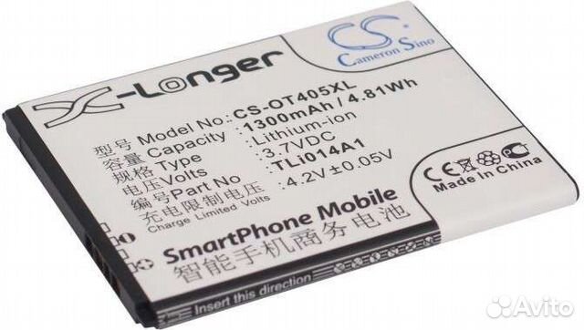 Аккумулятор для Alcatel One Touch Glory 2