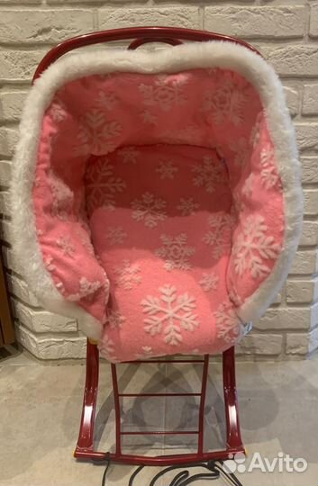 Санки nica с тёплым сиденьем для малыша