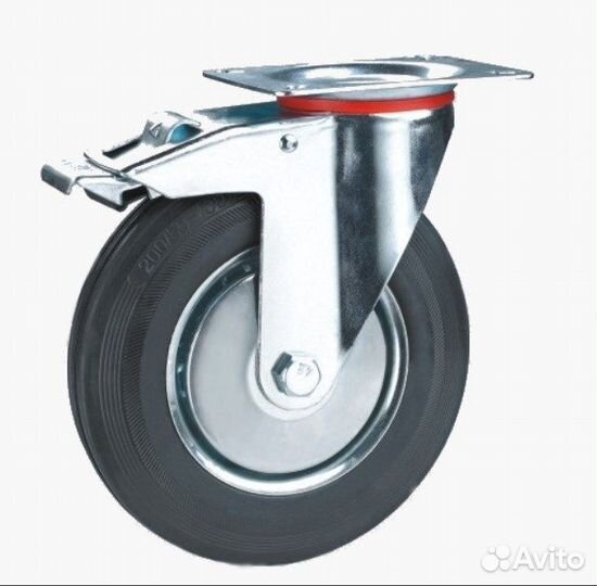 Колесо промышленное поворотное с тормозом