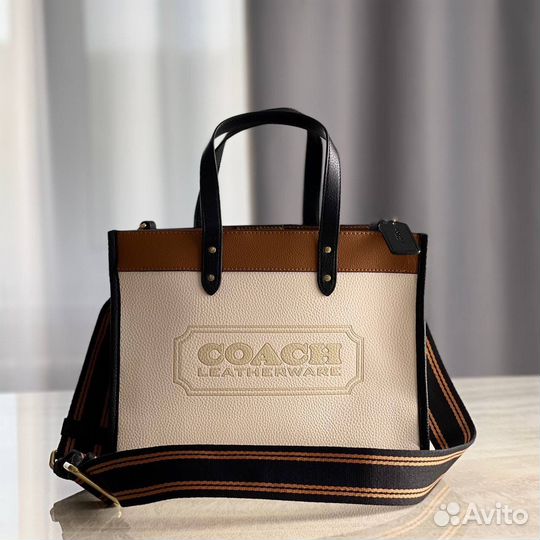 Сумка натуральная кожа coach