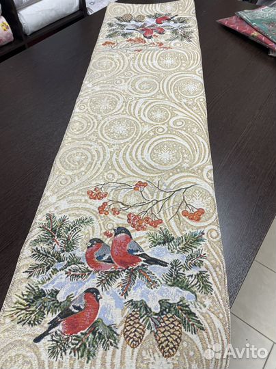 Дорожка, салфетка на стол Новый год