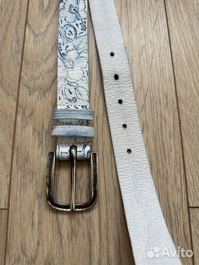 Ремень мужской с цветами Italia