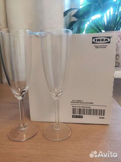 Бокалы для шампанского IKEA svalka