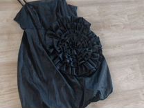 Платье с объёмным цветком в стиле Valentino