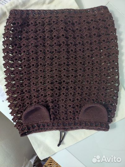 Вязаная шапочка для спаниеля