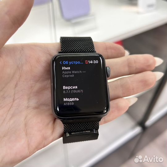Часы apple watch 3 42 mm Б/у