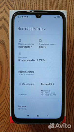Xiaomi Redmi Note 7 4/64 гб Dual nano SIM