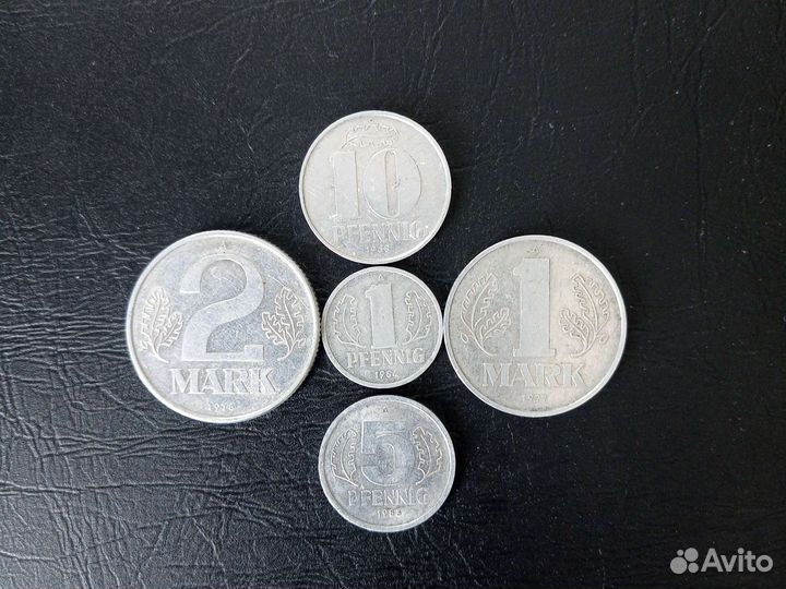Монеты гдр, фрг