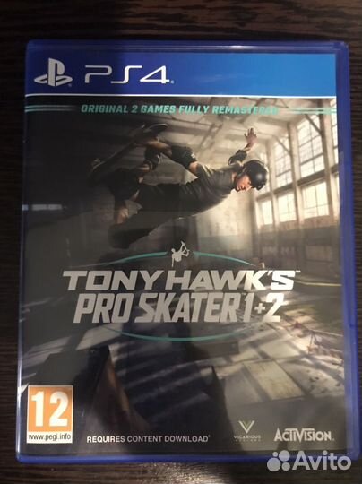 Tony Hawk's pro skater 1+2 ps4,ps5
