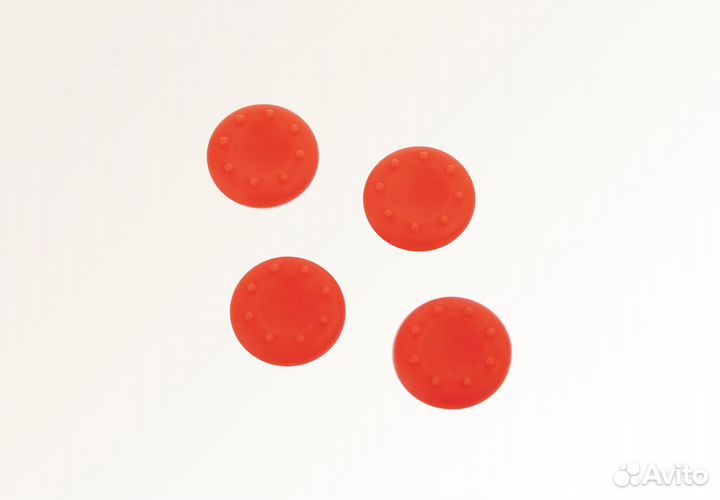 Силиконовые насадки на стики геймпада (Красные)