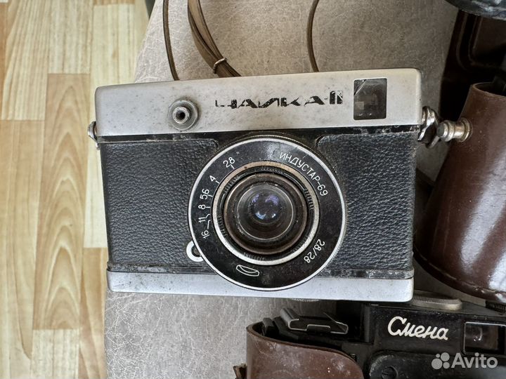 Ретро плёночные фотоаппараты советские разные