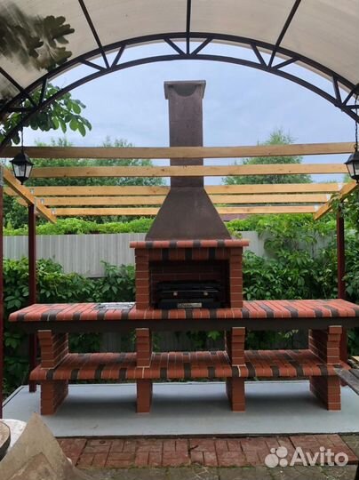 Мангальный комплекс из кирпича Барбекю