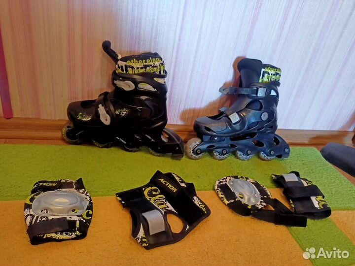 Роликовые коньки детские раздвижные