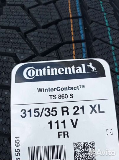 Continental WinterContact TS 860 S 275/40 R21 и 315/35 R21 111V