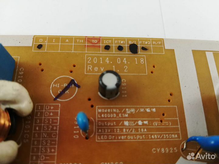 Блок питания samsung L40G0B ESM