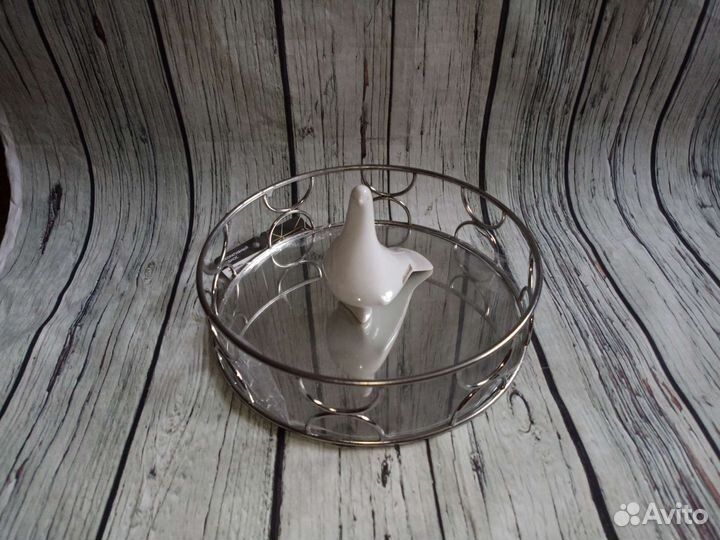 Зеркальный поднос в стиле hm home