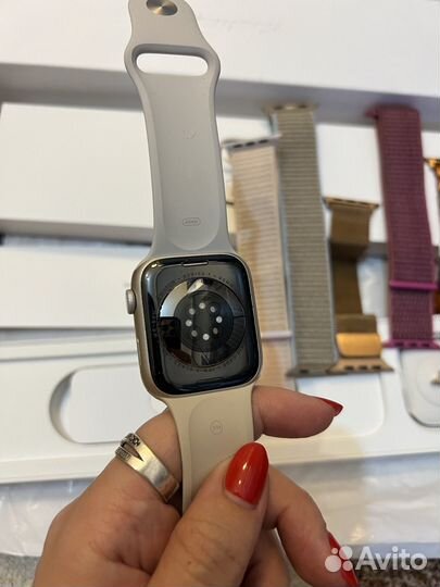 Часы apple watch 7 45 mm сияющая звезда