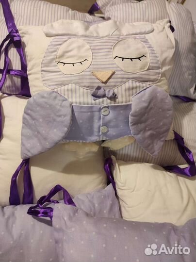 Бортики в кроватку (подушки)