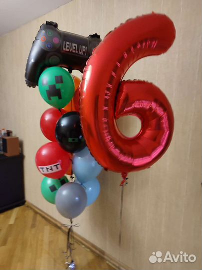 Шарики с гелием, цифры, фигуры, доставка