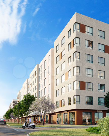 2-к. квартира, 59,3 м², 6/7 эт.