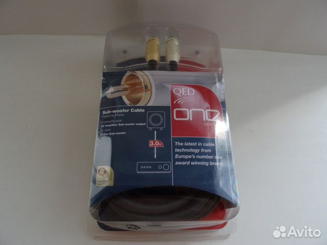 Original QED ONE digital Audio 3m Subwoofer Cable