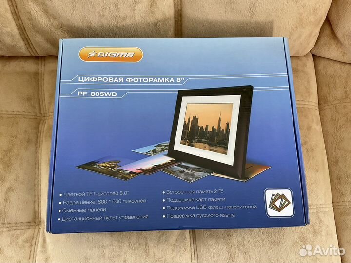 Цифровая фоторамка Digma PF-805WD (новая)