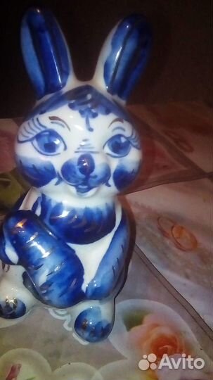 Зайчик гжель