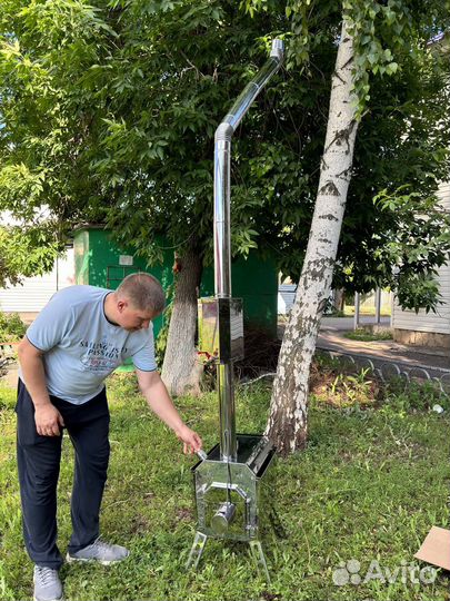 Печь для мобилн. бани с парогенератором,нержавейка