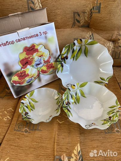 Набор салатников, новый, в упаковке