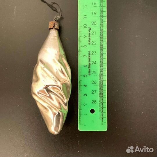 Ёлочная игрушка. Мятая Сосулька. Сделано в СССР