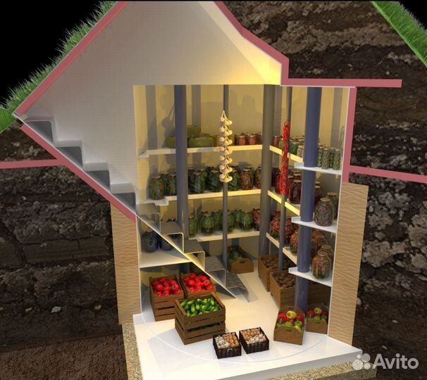 Пластиковый погреб под ключ