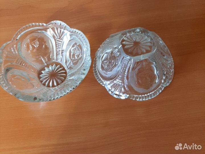 Ваза хрустальная СССР 2 штуки