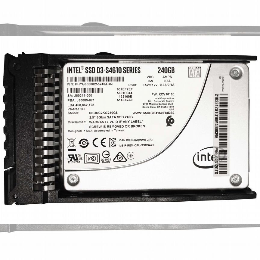 [02312GTQ] Жесткий Диск Huawei 02312gtq 240gb Sata 2,5" Ssd