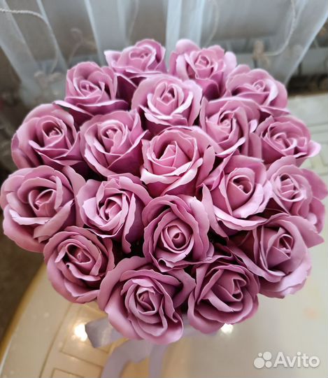 Букет из мыльных роз