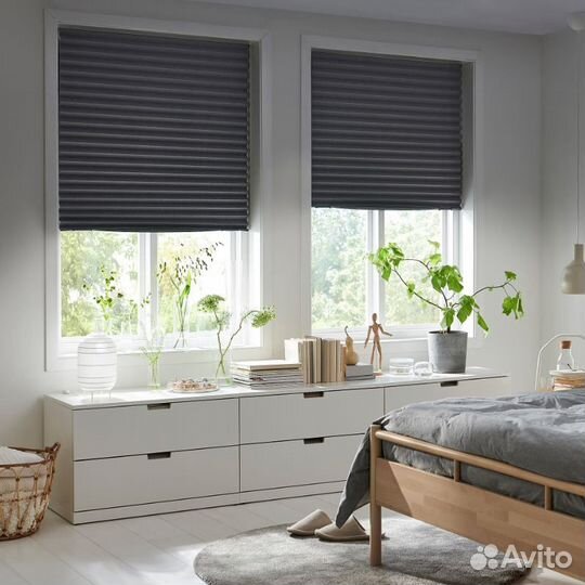 Жалюзи плиссе икеа schottis блокирующие свет