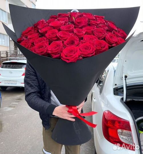 Розы высокие 51 букет