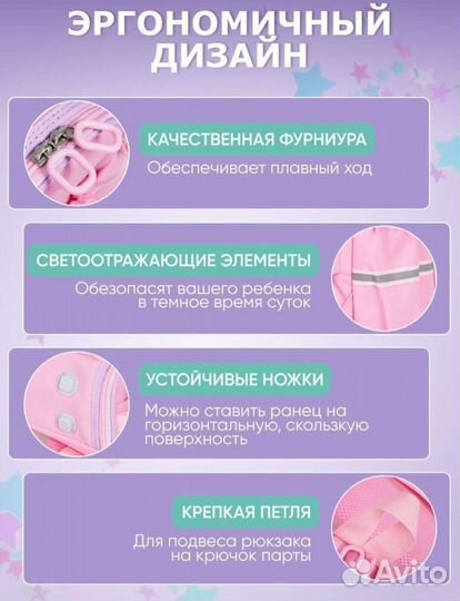 Рюкзак школьный ортопедический 3 в 1